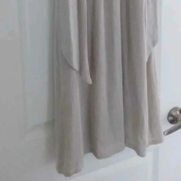 Axara Paris  knitted grey turtleneck midi Dress - Picture 2 of 10